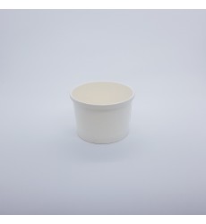 Креманка-контейнер 230 мл суповой бумажный белый (25 шт./уп.)
