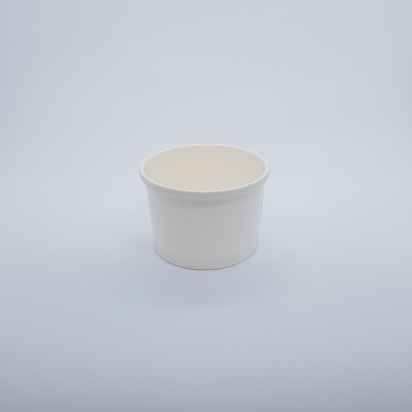 Креманка-контейнер 230 мл суповой бумажный белый (25 шт./уп.)
