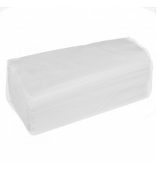 Полотенца бумажные 1-слойные с тиснением V-сложение M белые (150 л./уп.)