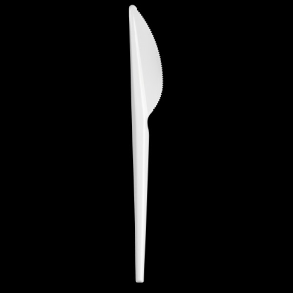 Приборы столовые белые (нож 165 мм), набор (5 шт./уп.)