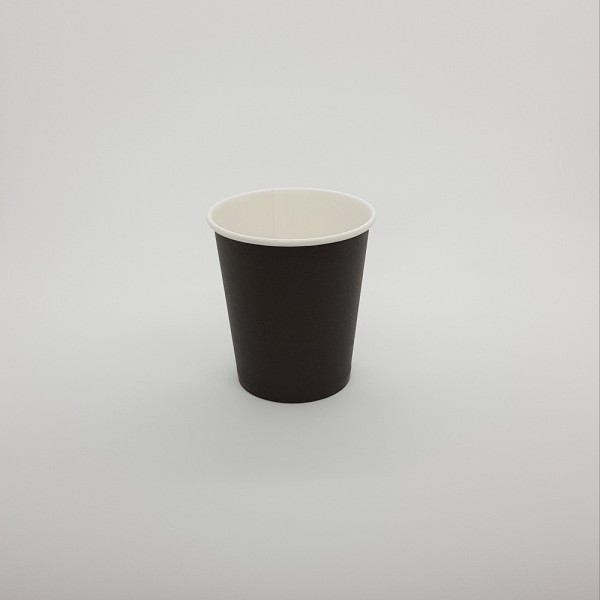 Стакан 250 мл бумажный для горячих напитков черный (25 шт./уп.)