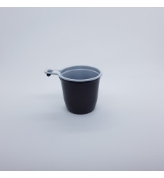 Чашка 200 мл кофейная бело-коричневая (50 шт./уп.)