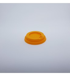 Крышка d-80 мм ПС для горячих напитков с откидным питейником цветная (оранжевая) (100 шт./уп.)
