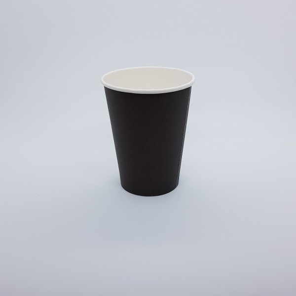 Стакан 350 мл бумажный для горячих напитков черный (50 шт./уп.)