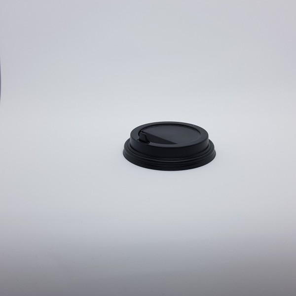 Крышка d-90 мм для горячих напитков TLS-90 с откидным питейником черная, набор (5 шт./уп.)