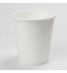 Стакан 250 мл бумажный для горячих напитков белый (25 шт./уп.)