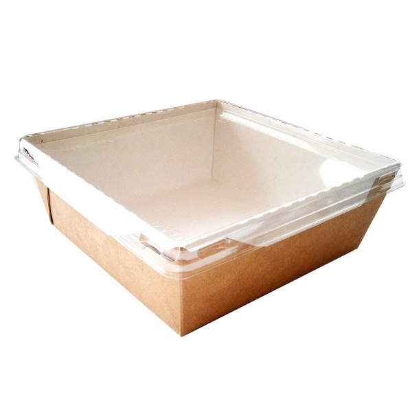 Упаковка для салата 1200 мл с прозрачной крышкой ECO OPSALAD