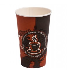 Стакан 400 мл бумажный для горячих напитков COFFEE LATTE (50 шт./уп.)